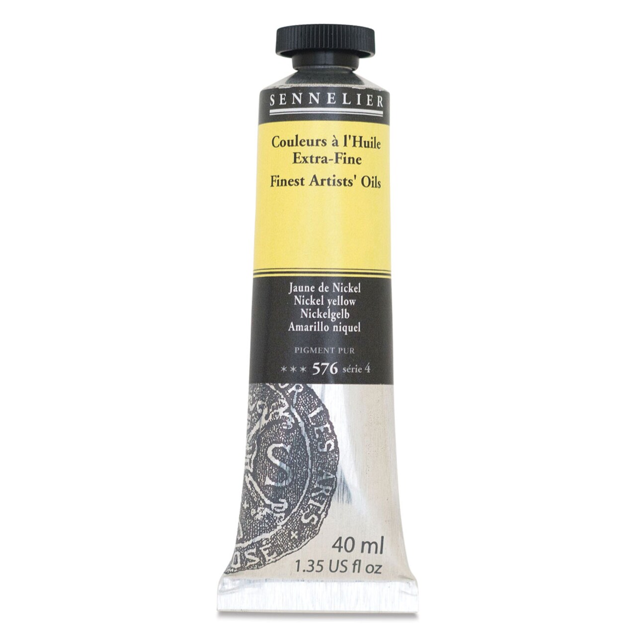 Sennelier Artists' Extra Fine Oil Paint - Nickel Yellow, 40 ml tube
